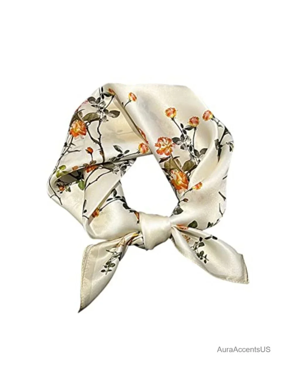Small Square Mulberry Silk Scarf 21x21 Neck Hair Bandana Fashion Scarf Gift